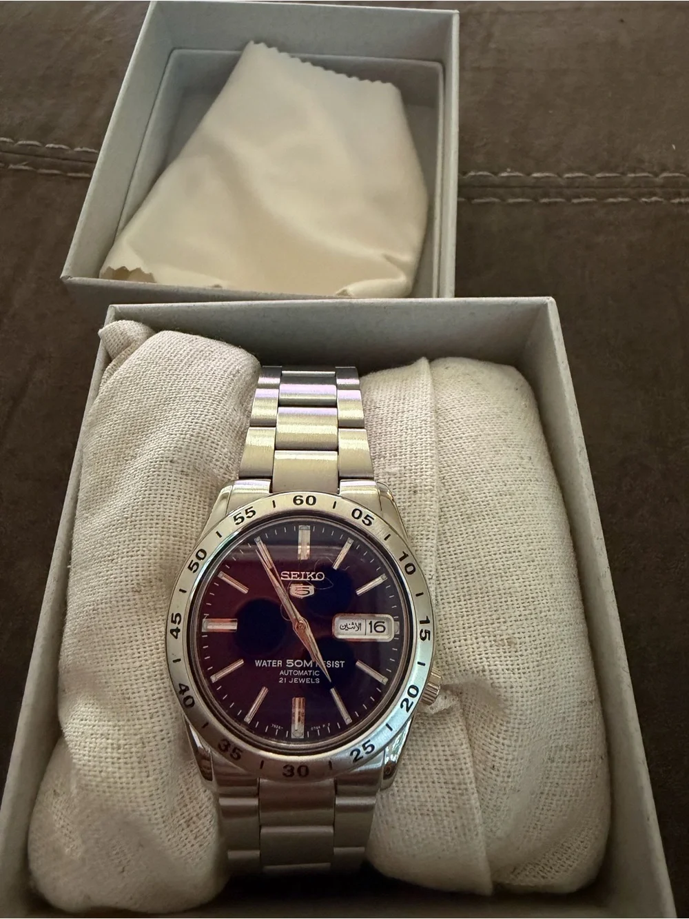 Wearable metal watch bracelet